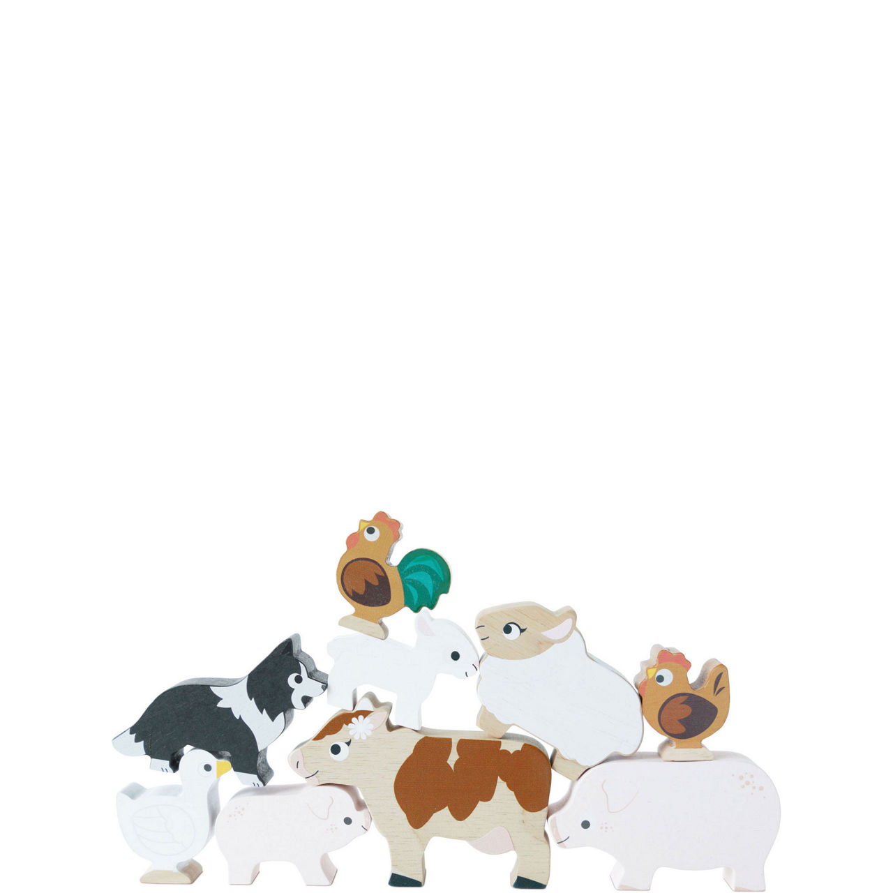 Farmyard Stacking Animals & Bag