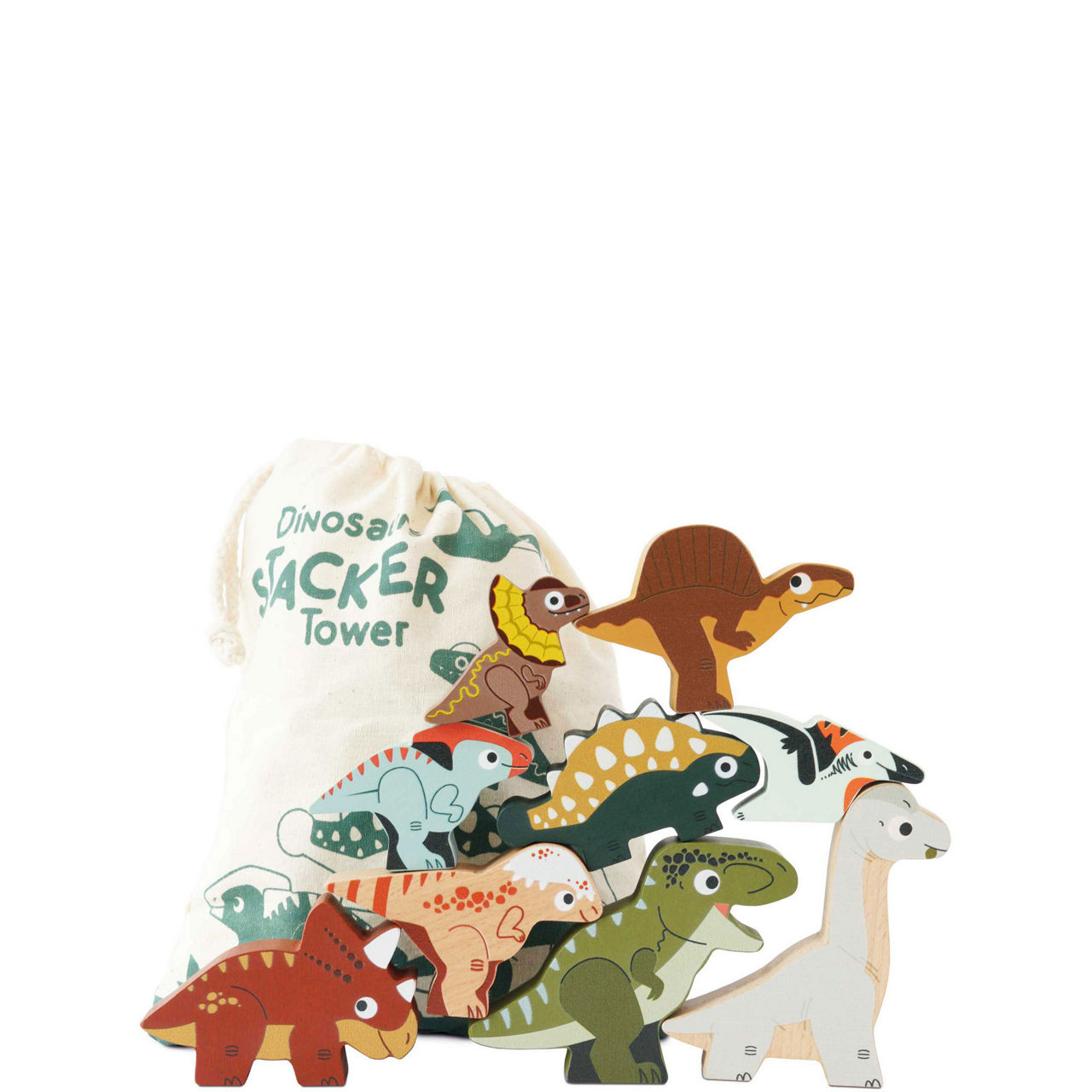 Jurassic Stacking Dinosaurs & Bag