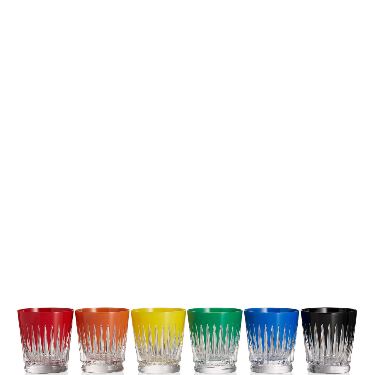 Six-Piece New Year Firework Tumbler Glass Set