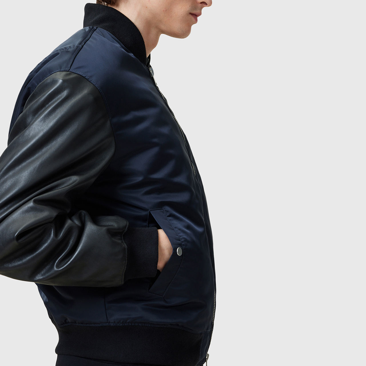 Myler Colour-Blocked Bomber Jacket