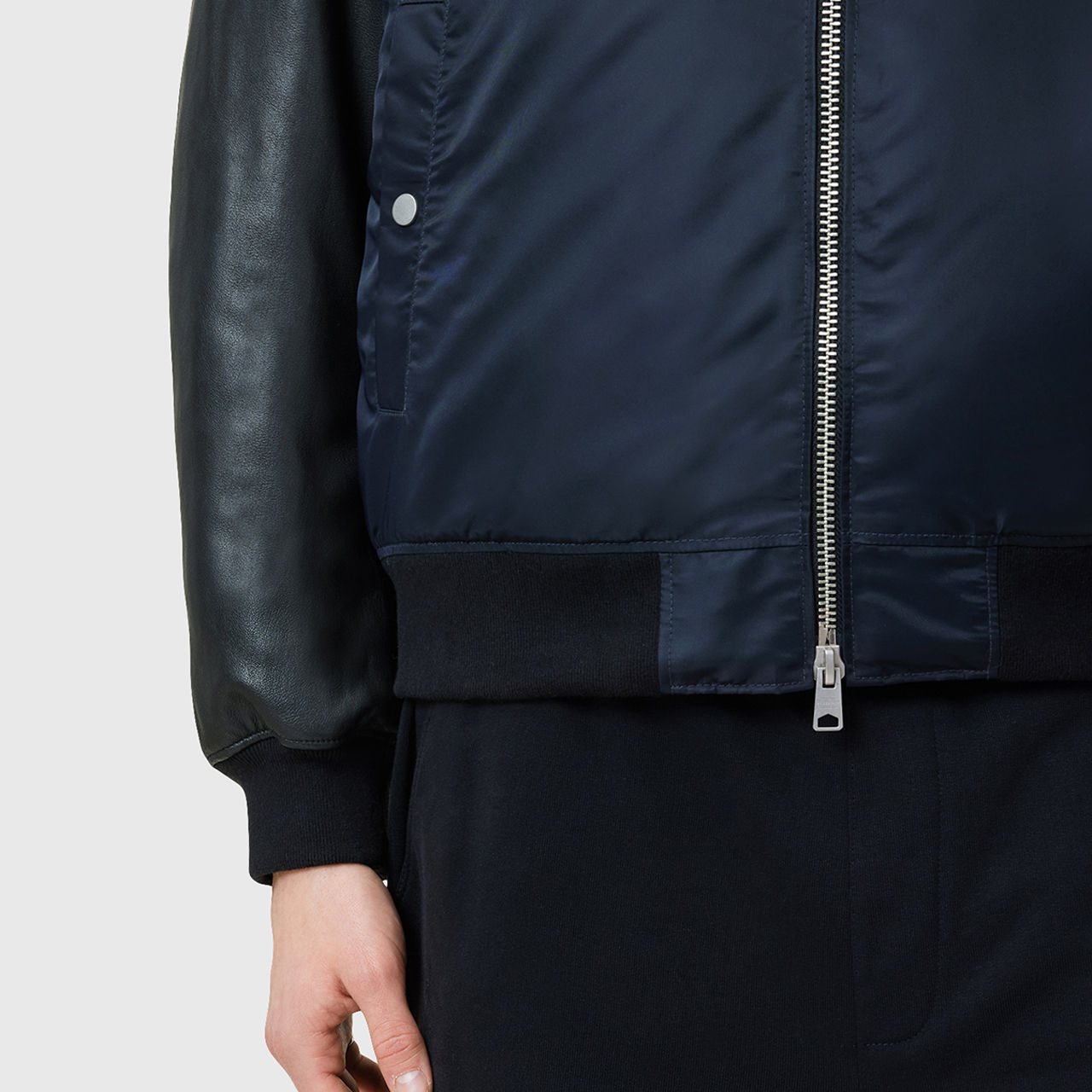 Myler Colour-Blocked Bomber Jacket