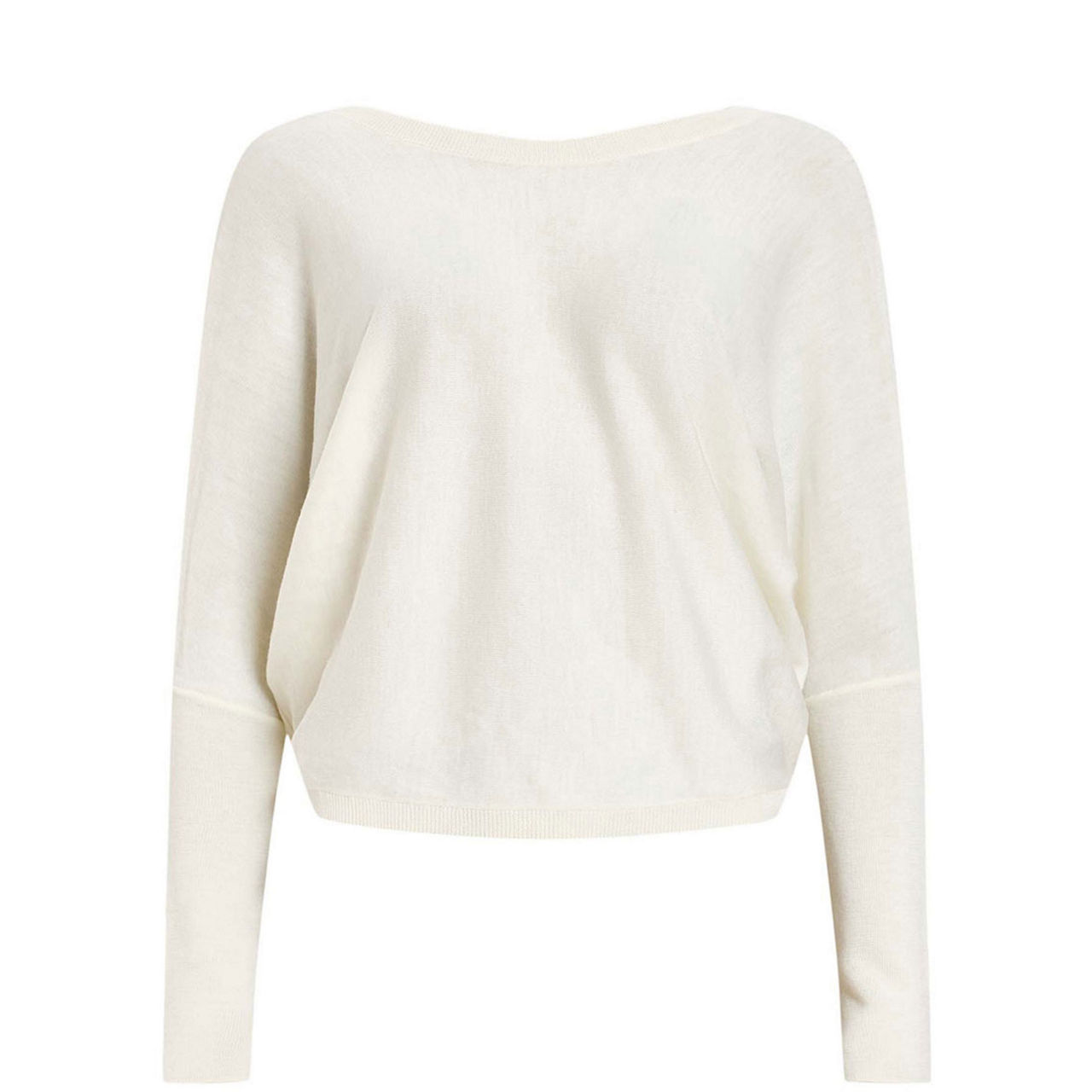 Julieana Cropped Wool Wrap Sweater