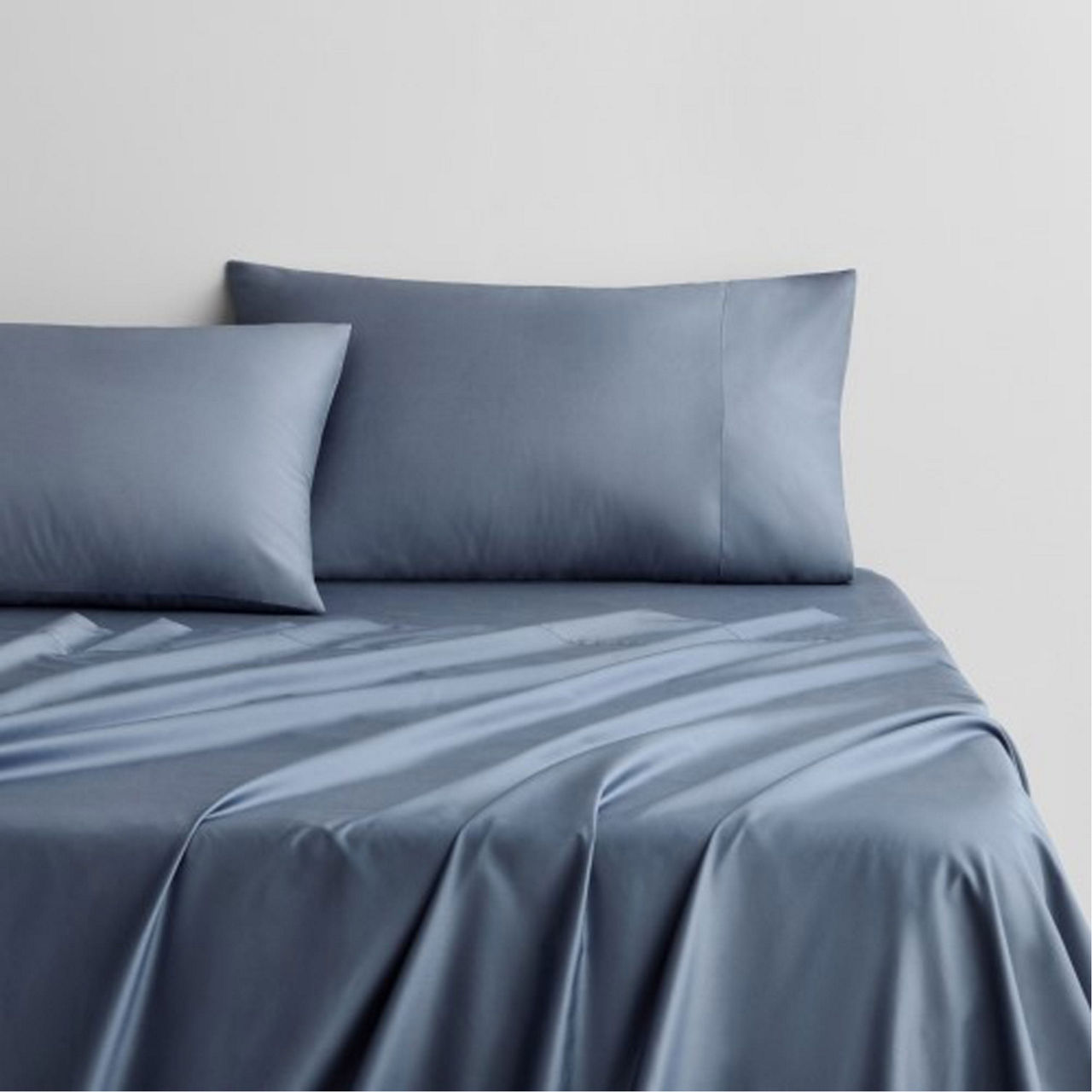 500 TC Cotton Fitted Sheets & Pillow Cases Atlantic