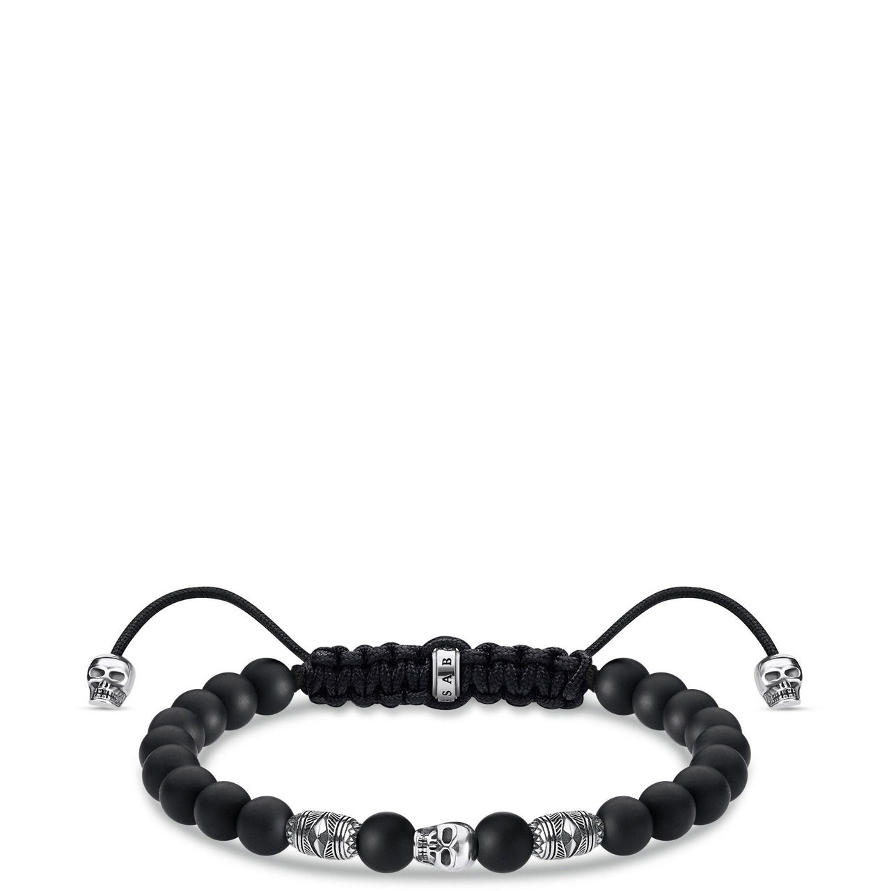 Adjustable Skull Beaded Bracelet