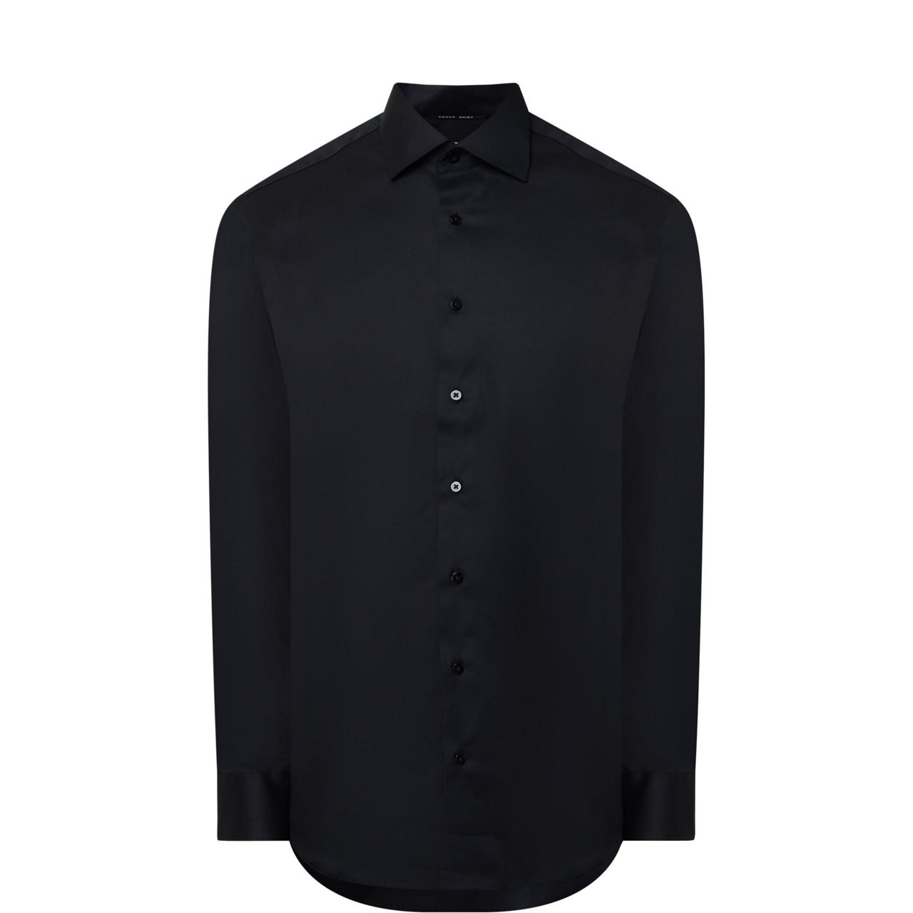 Solid-Twill Single-Cuff Formal Shirt