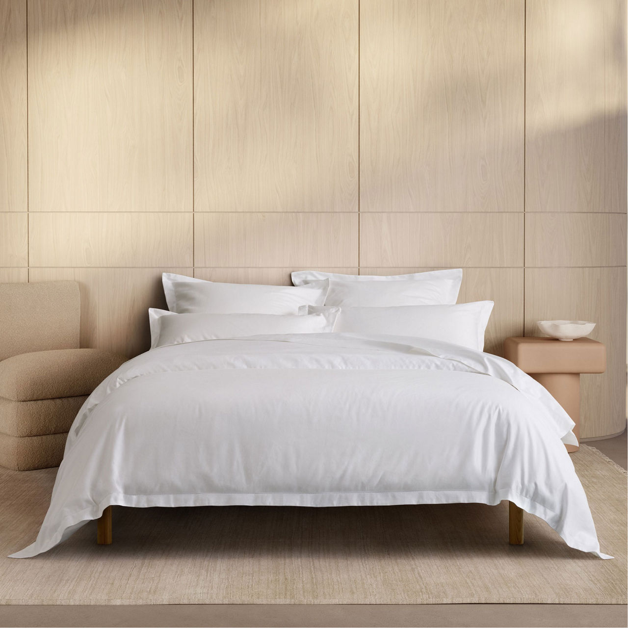 1000 TC Cotton Coordinated Bedding Snow