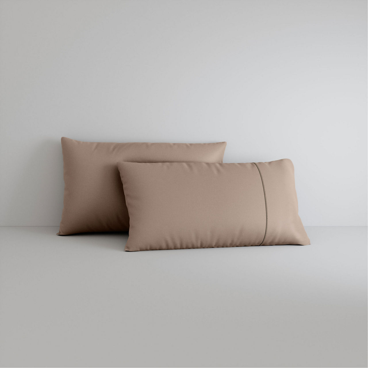 1000 Thread Count Standard Pillowcase Pair Mocha