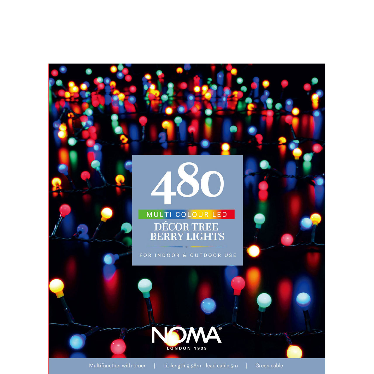 480 Multi-Coloured Décor Berry Tree Lights