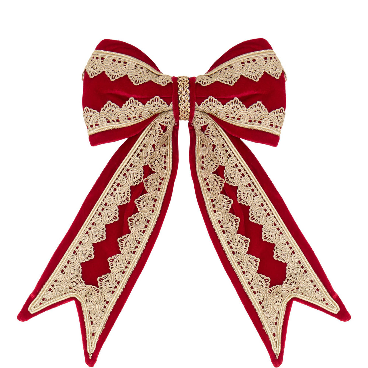 Regal Red Small Pre-Tied Bow