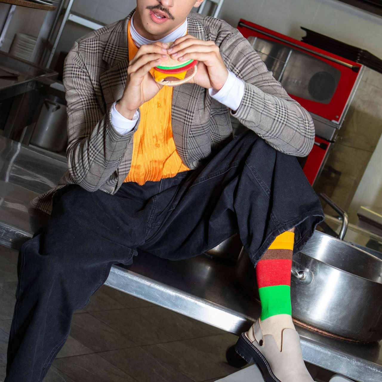 Cheeseburger Socks