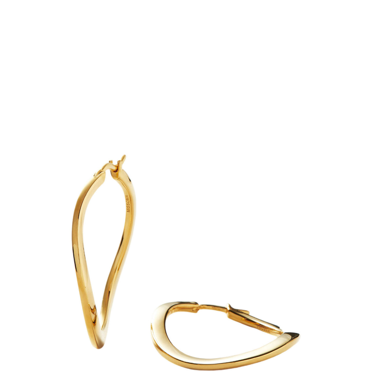 MISSOMA Hot Rox Gemstone Medium Hoop Earrings