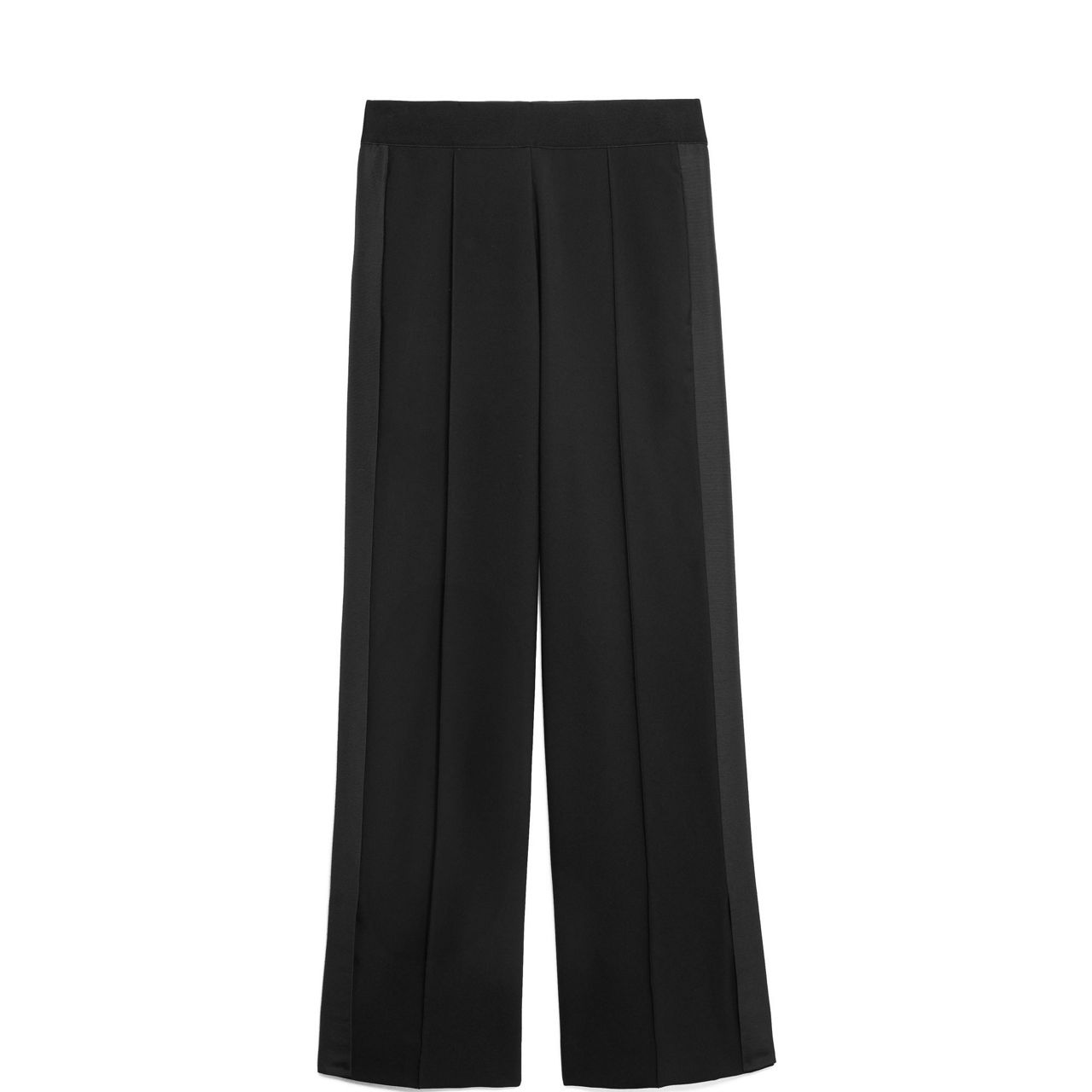 Mid-Rise Straight Leg Trousers