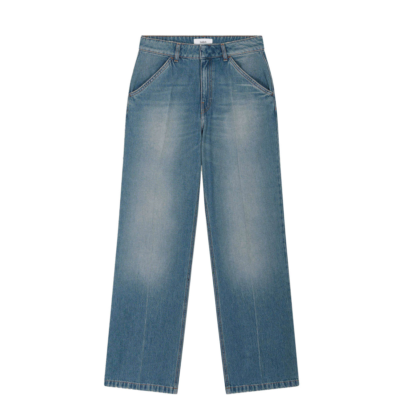Vecchi Distressed Wide-Leg Jeans