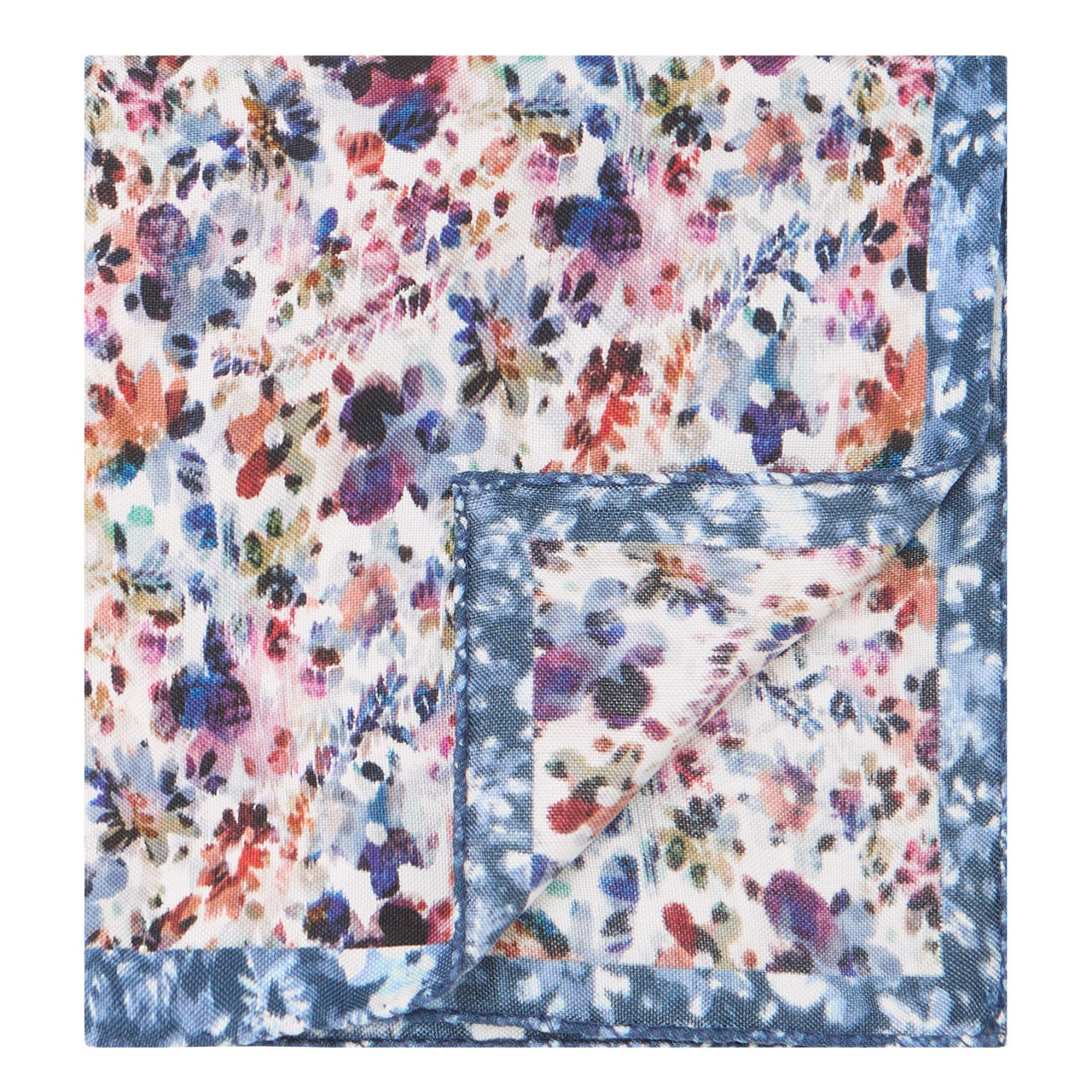 Floral Silk Pocket Square Floral Silk Pocket Square