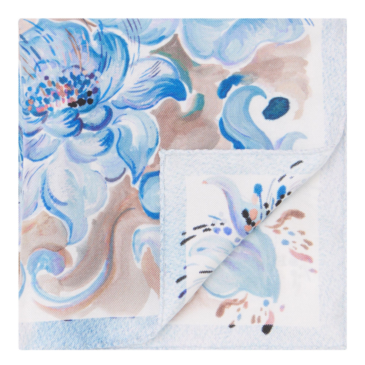 Floral Silk Pocket Square Floral Silk Pocket Square