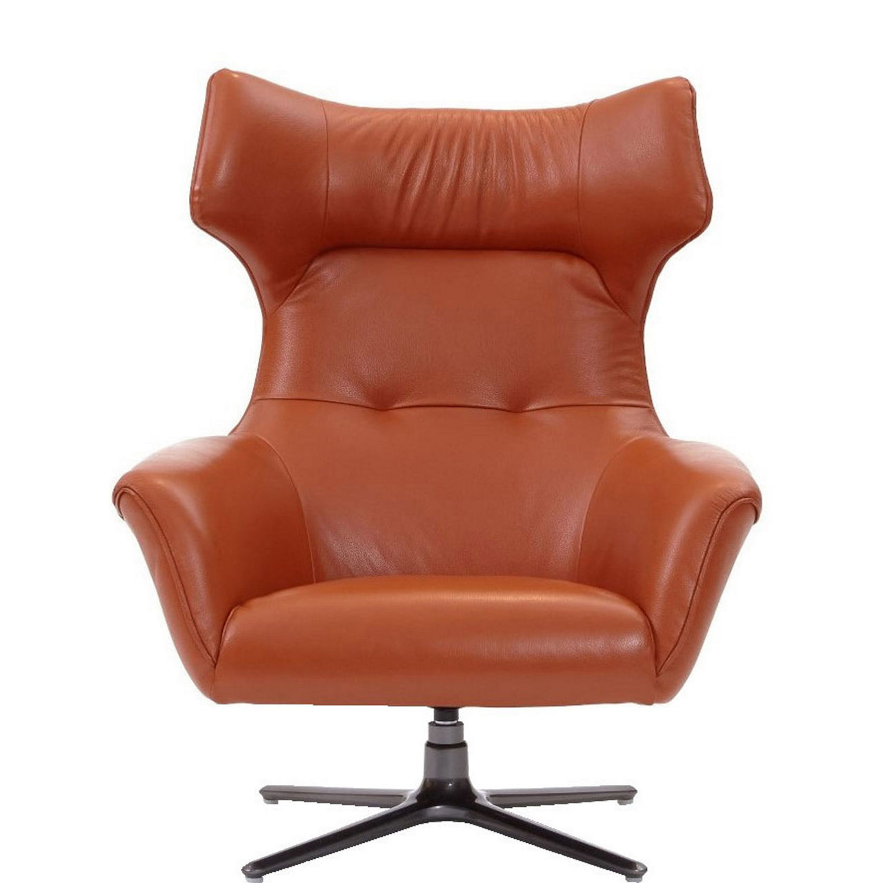 Flavio Swivel Chair Burnt Orange