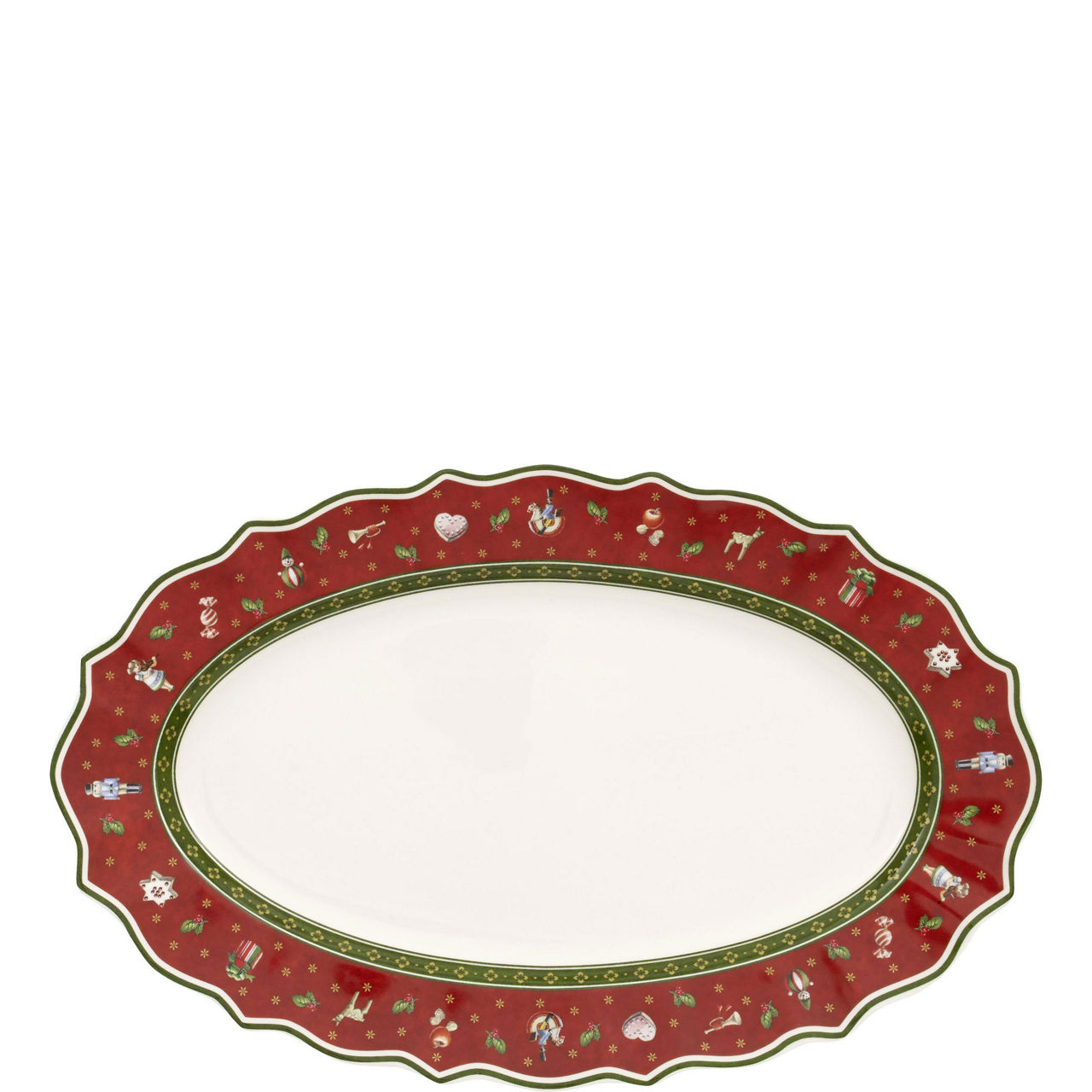 Toy's Delight Festive Medium Serving Dish