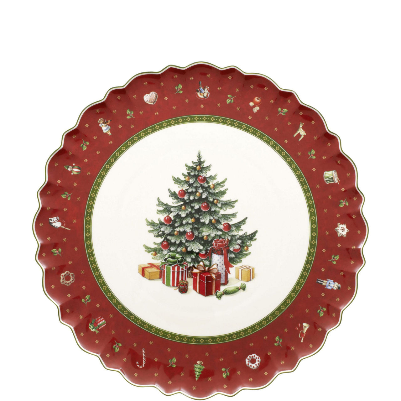 Toy's Delight Festive Cake Plate