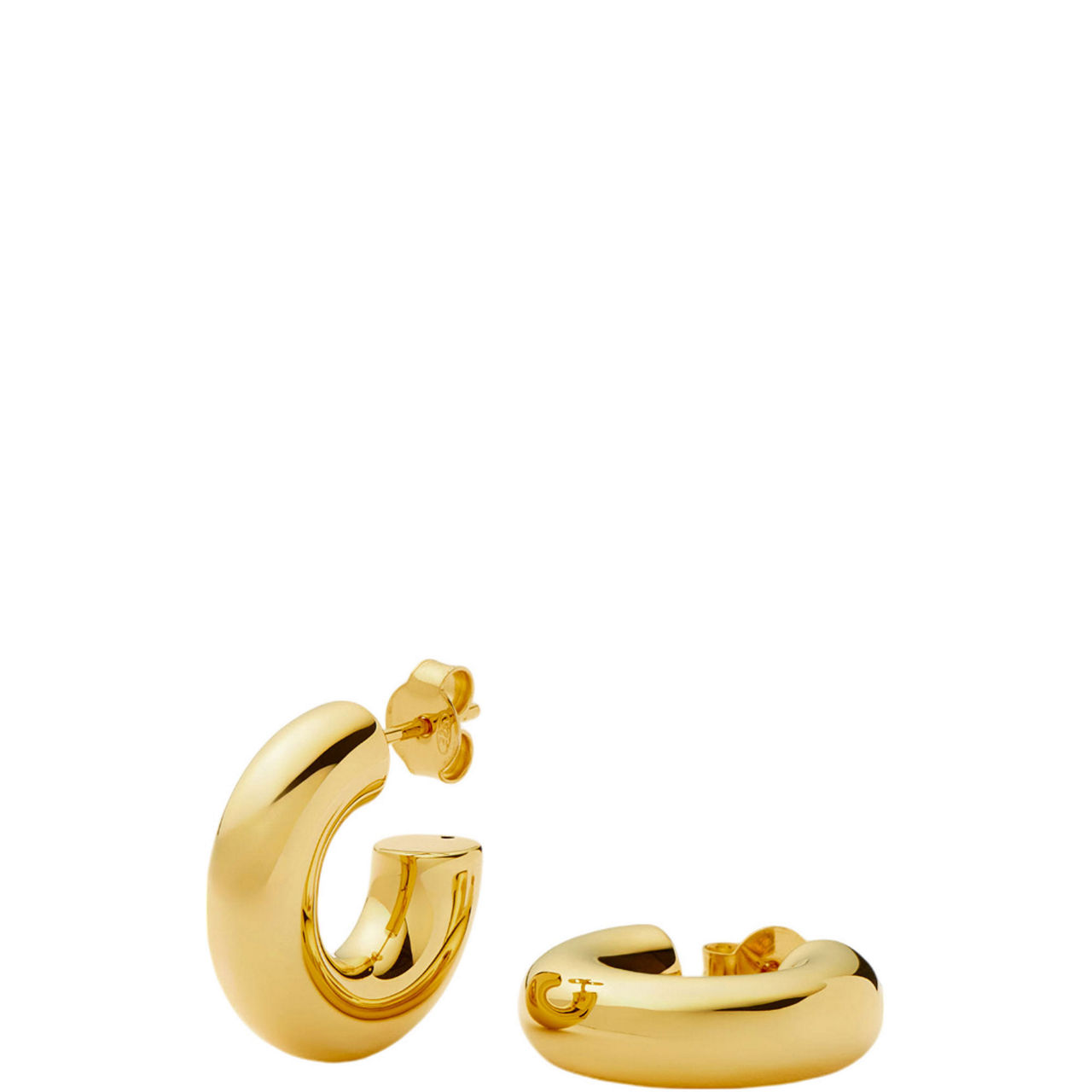 ★MISSOMA★ENAMEL & STONE BYLINE SQUARED SMALL HOOP EARRINGS MISSOMA Enamel & Stone Byline Squared Small Hoop Earrings