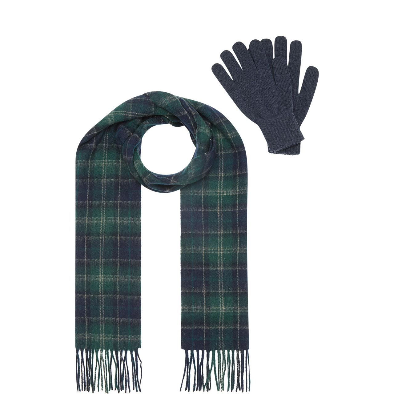 Tartan Scarf And Glove Gift Set