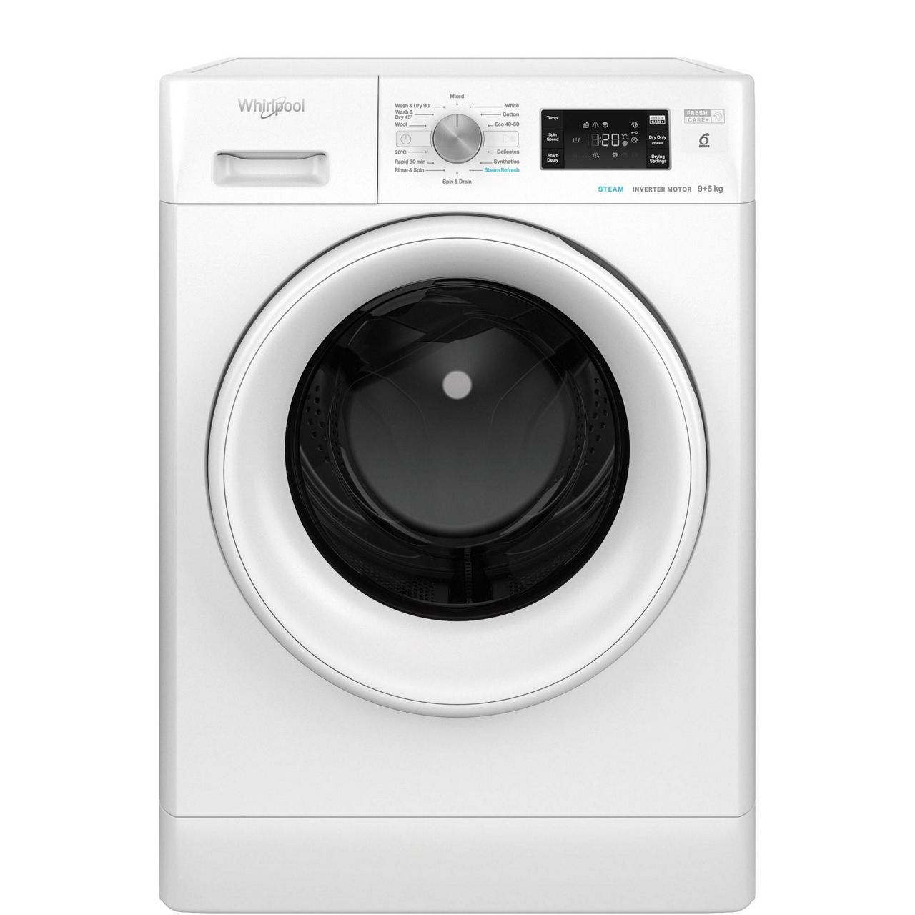 Washer Dryer 9-6kg 1400 Spin White&nbsp;