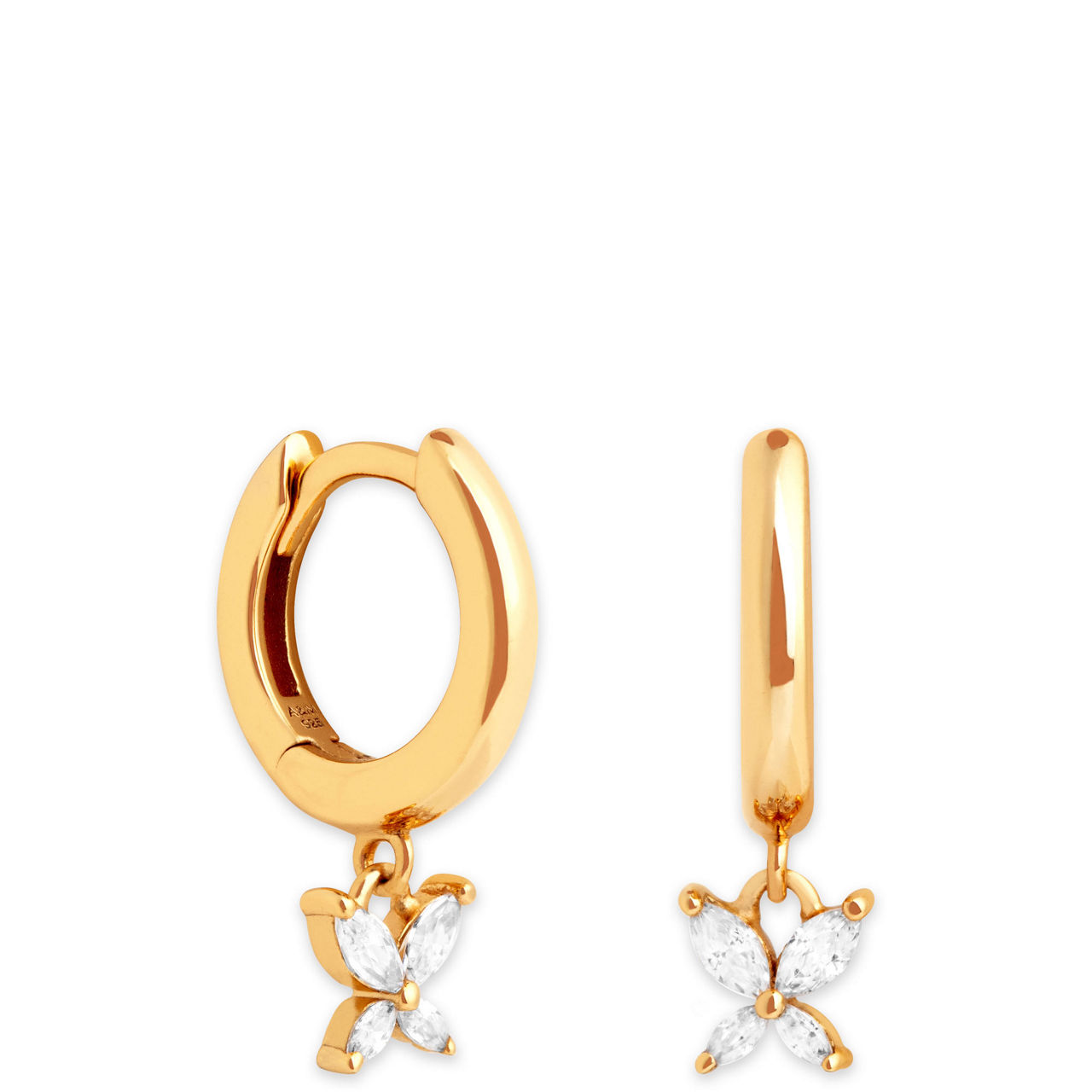 Butterfly Charm Huggies