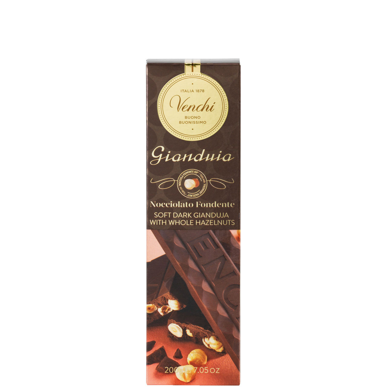 Dark Gianduia Hazelnut Chocolate Bar