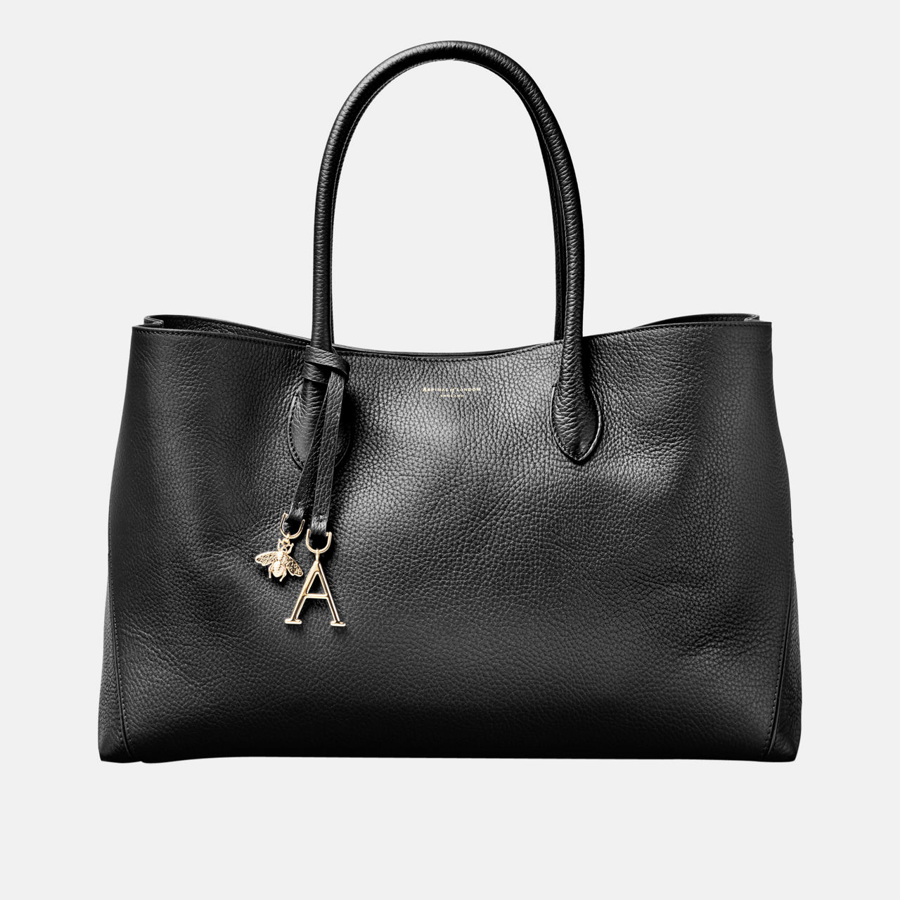 London Grained Leather Tote Bag