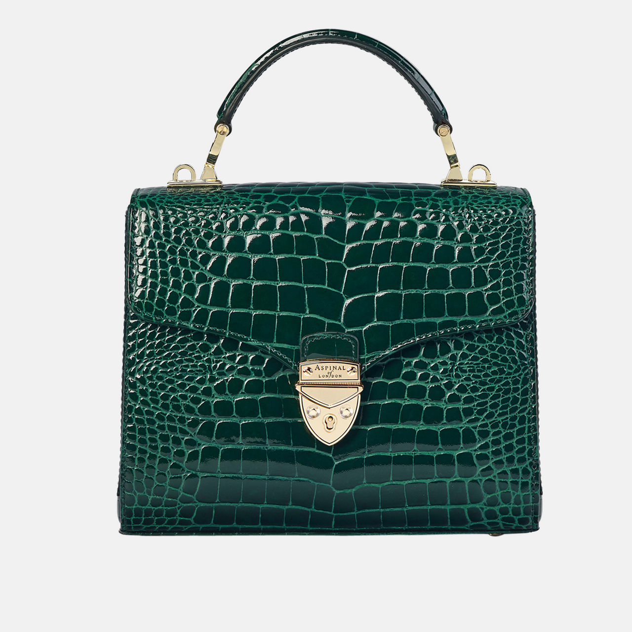 Mayfair® Patent-Croc Midi Crossbody Bag