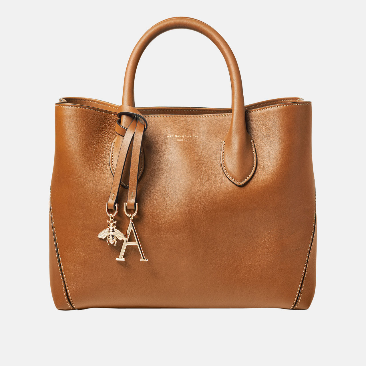 London Midi Smooth Leather Tote Bag