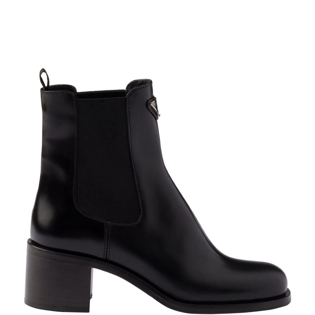 Brushed Leather Logo Boots