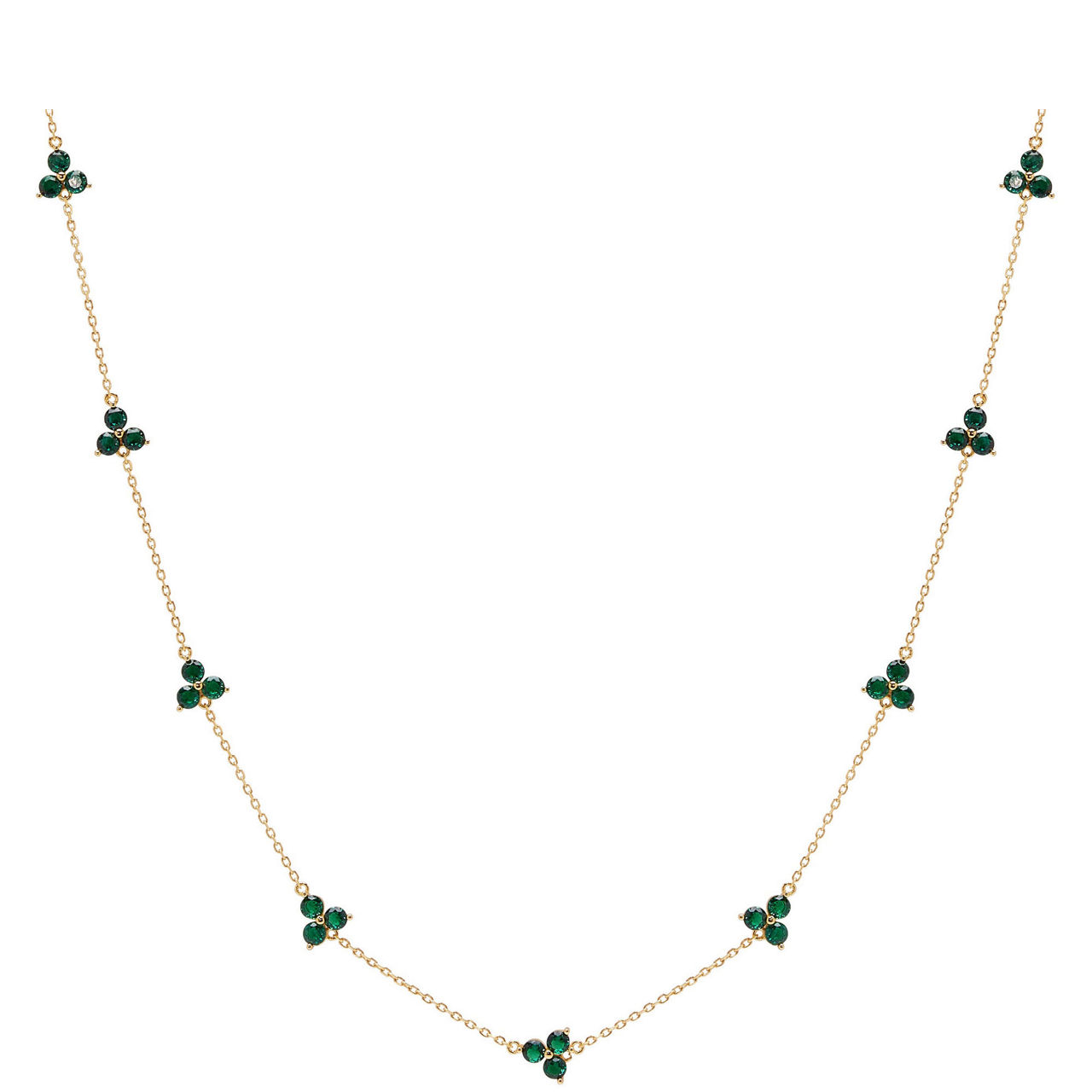 Como Link Emerald Necklace
