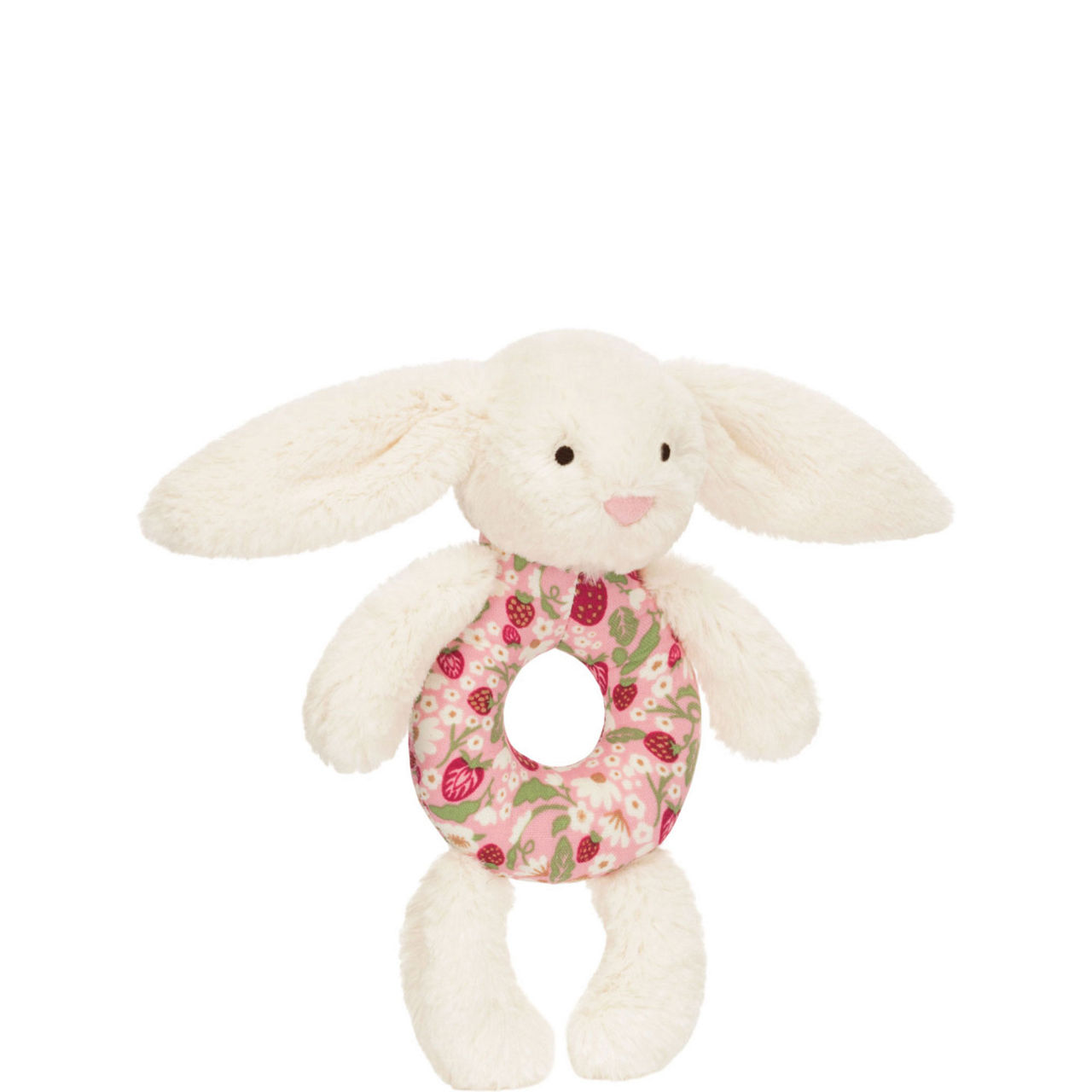 Blossom Bunny 'Berry' Ring Rattle 18cm