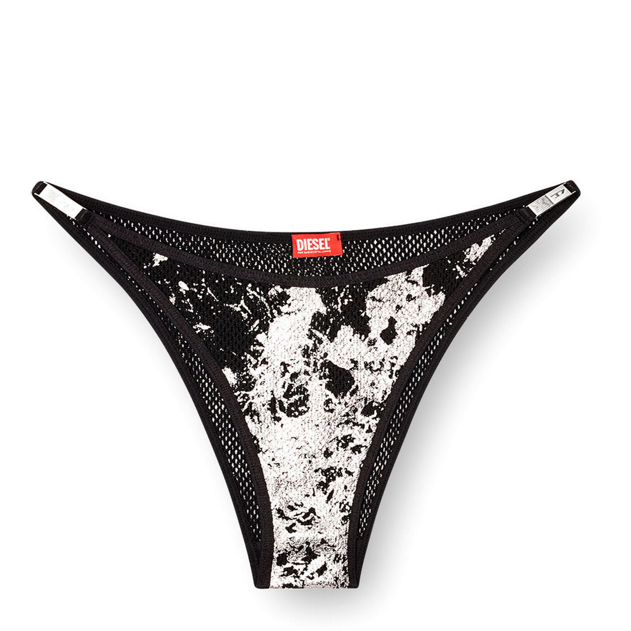 Foiled Fishnet Thong