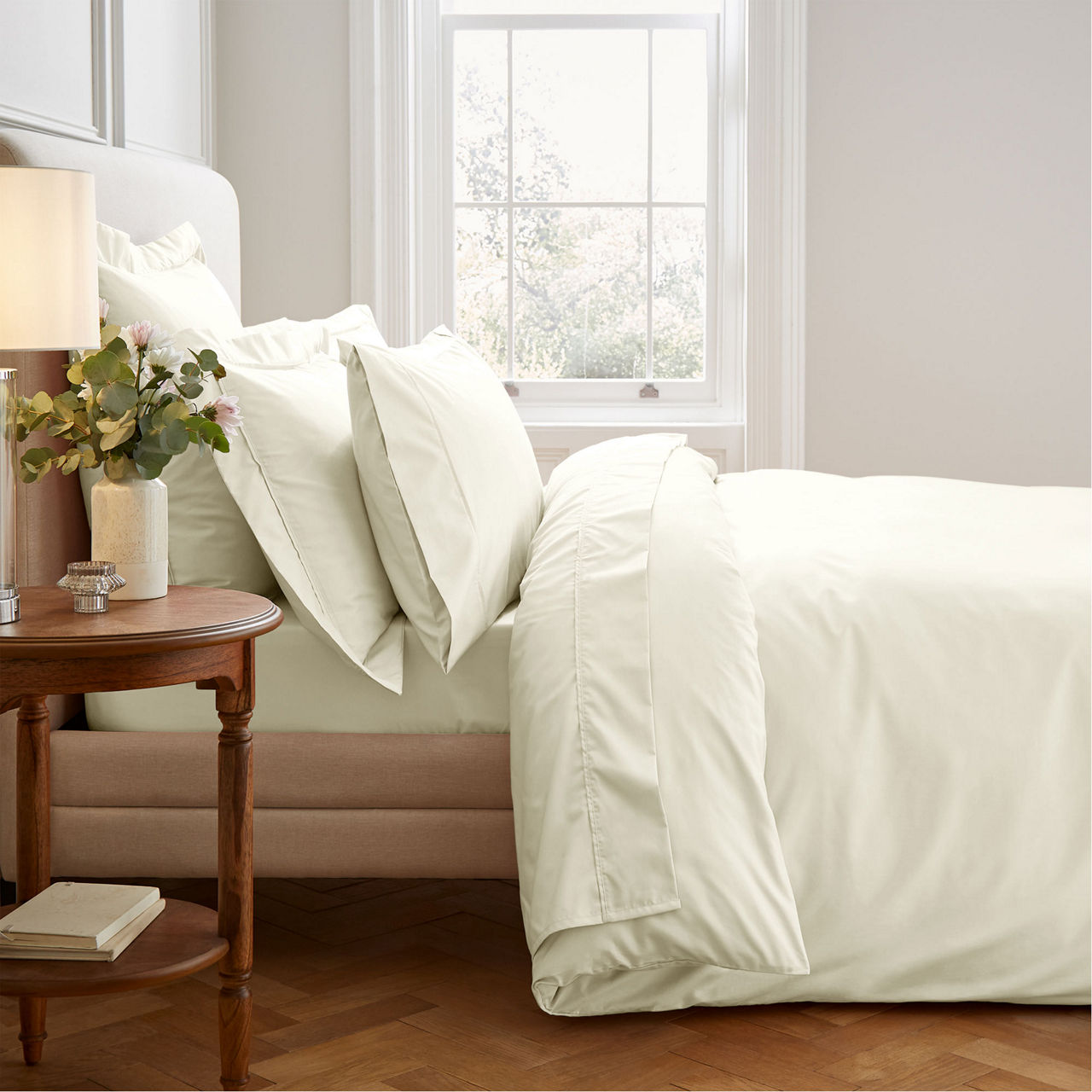 400 Thread Count Flat Sheet Cream