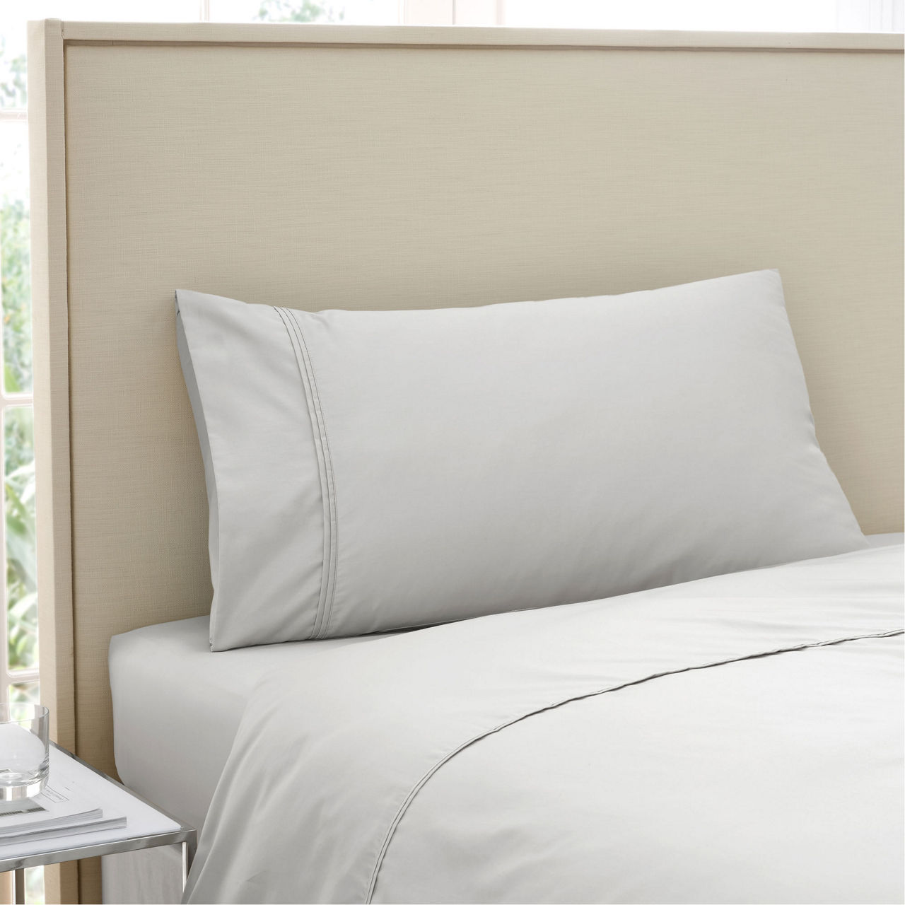 500 Thread Count Standard Pillowcase Silver 500 Thread Count Standard Pillowcase Silver