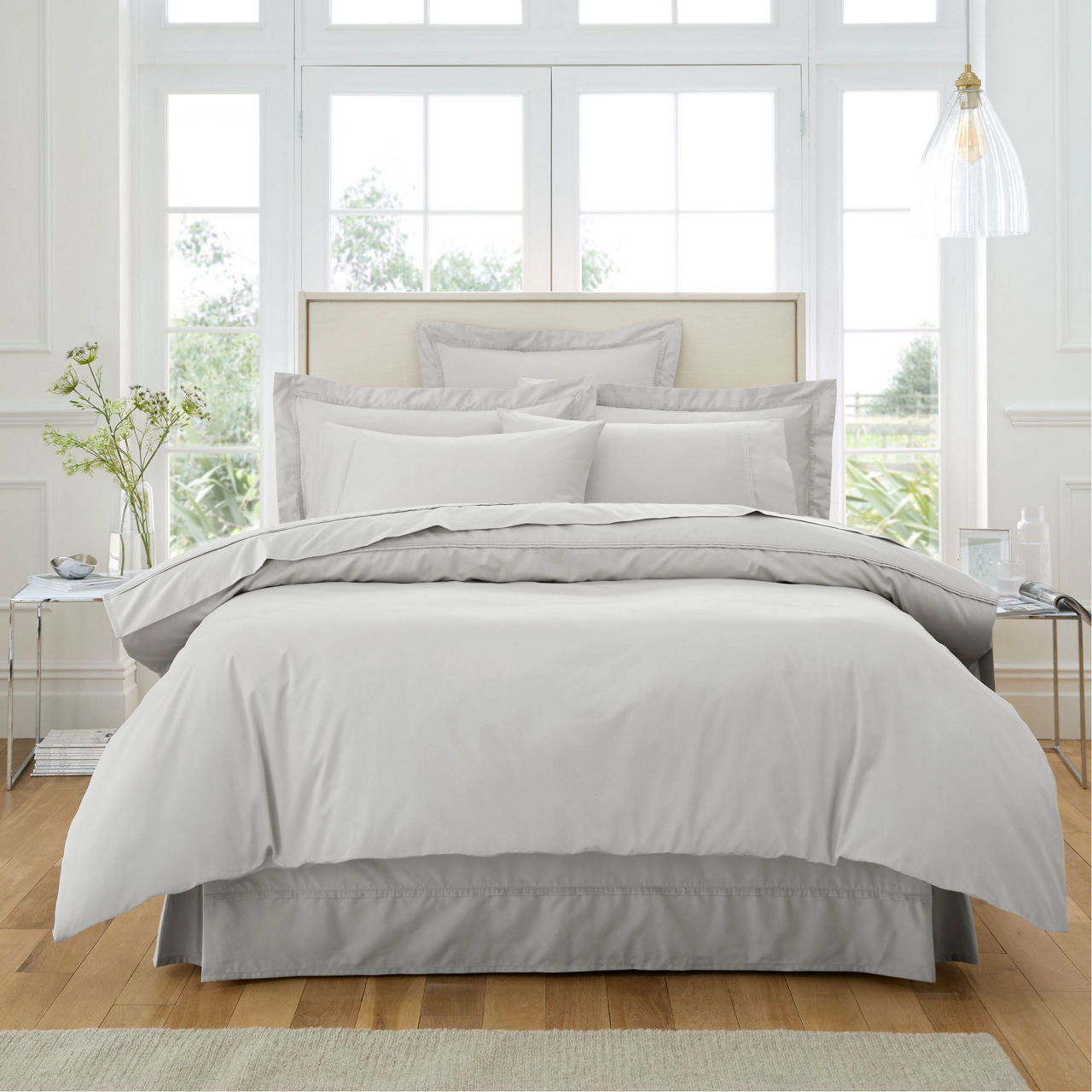 500 Thread Count Duvet Cover Silver