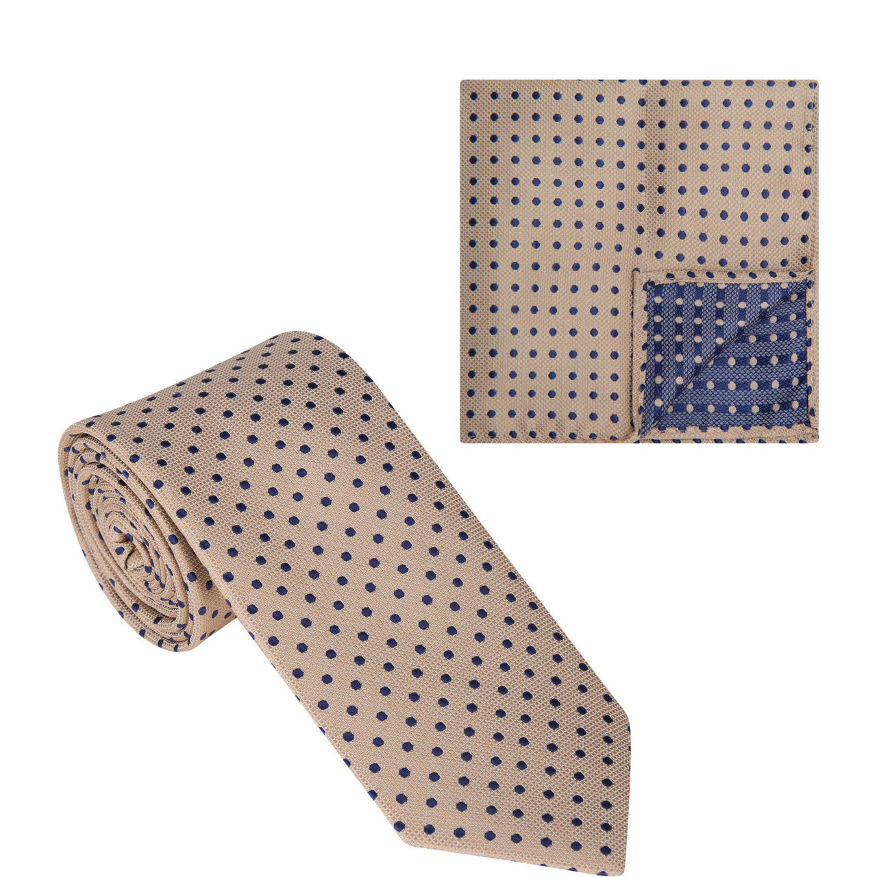 Dotted Tie & Pocketsquare Set