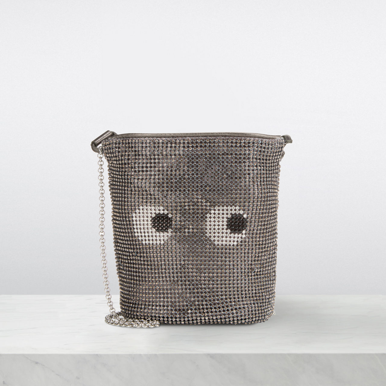 ANYA HINDMARCH Eyes Crystal Embellished Drawstring Pouch