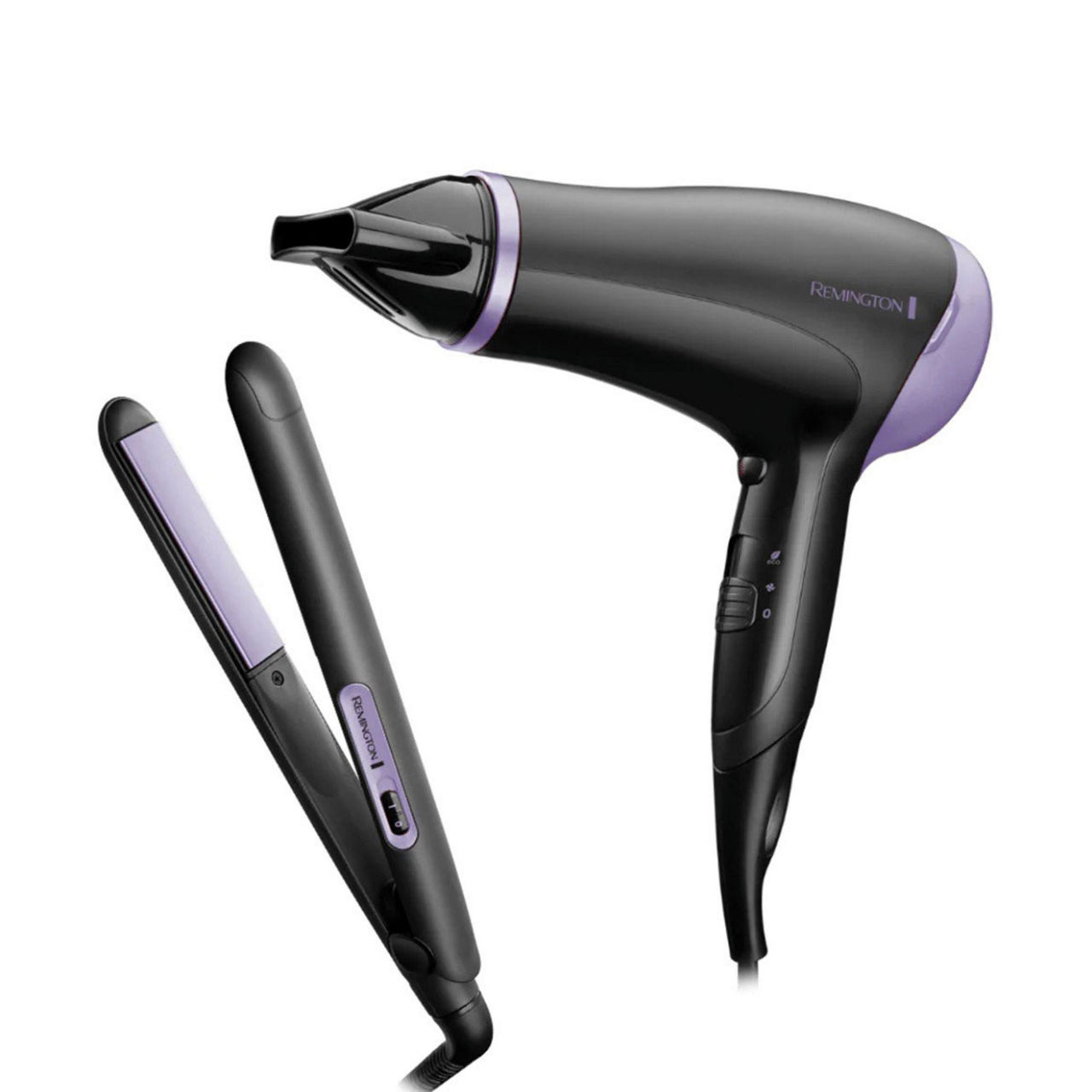 Hairdryer and Straightener Pack Black