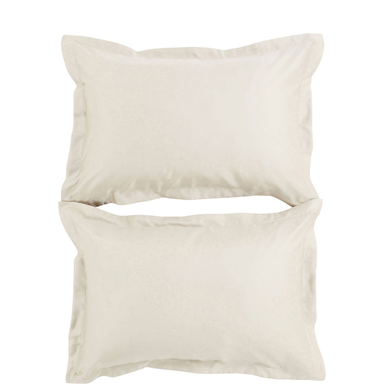 400 Thread Count Sateen Oxford Pillowcase Pair Ivory