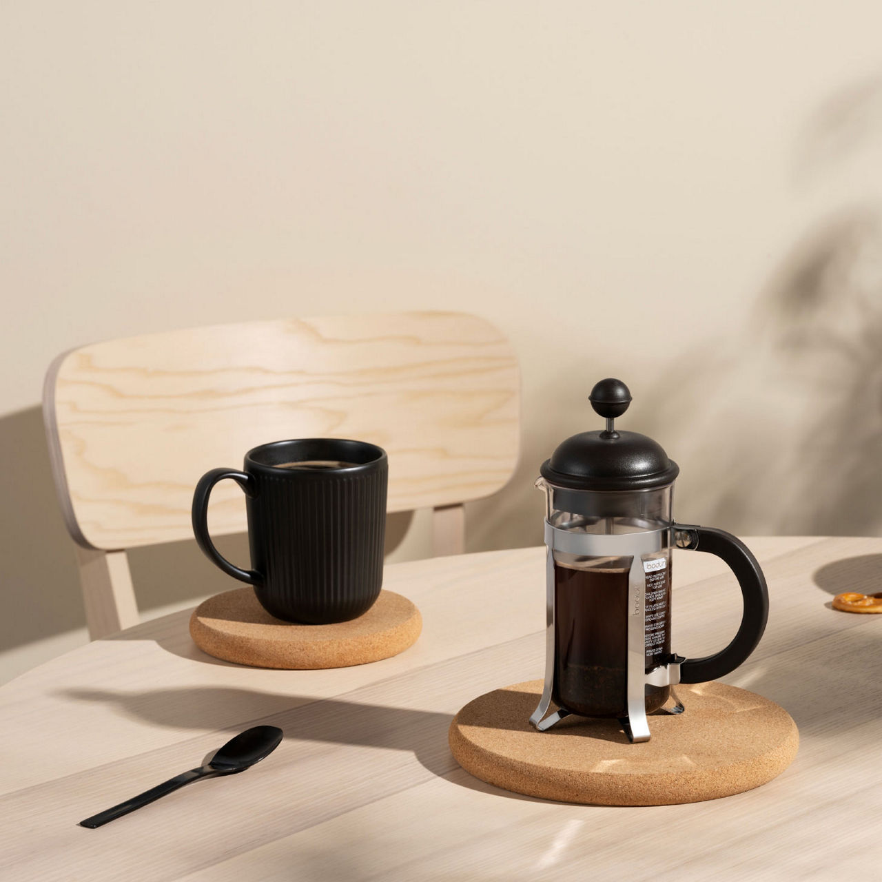 3-Cup Cafeteria French Press Coffee Maker