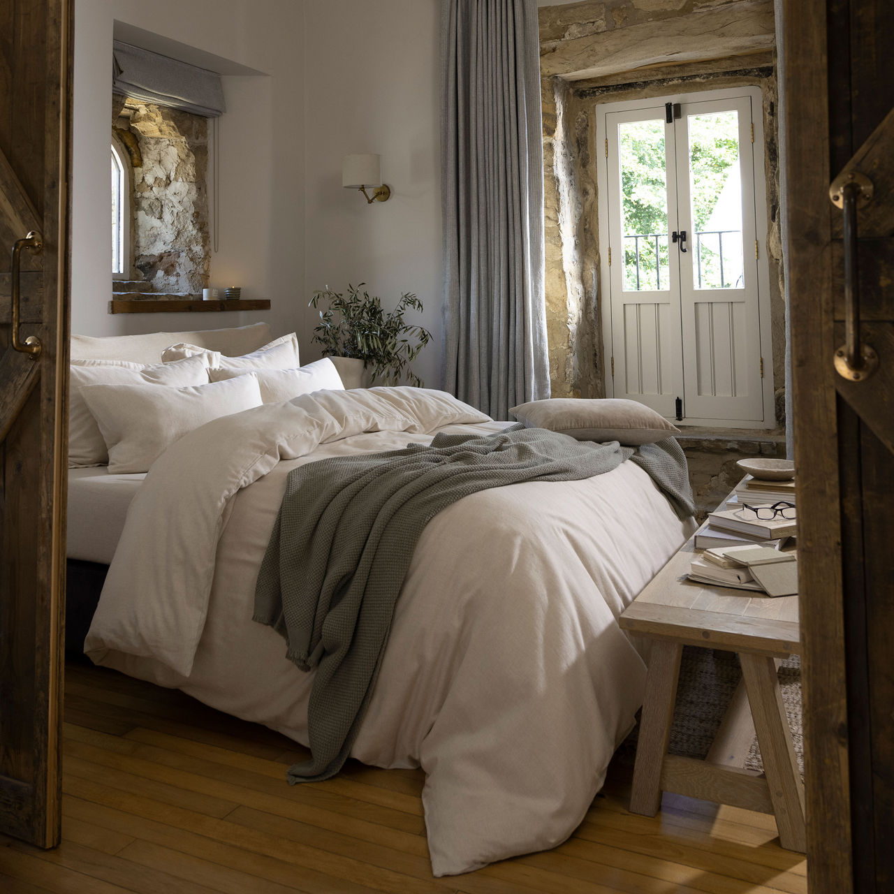 Flannel Marl Duvet Set