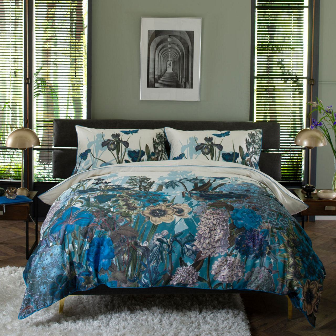 Tivoli Blue Duvet Set Blue