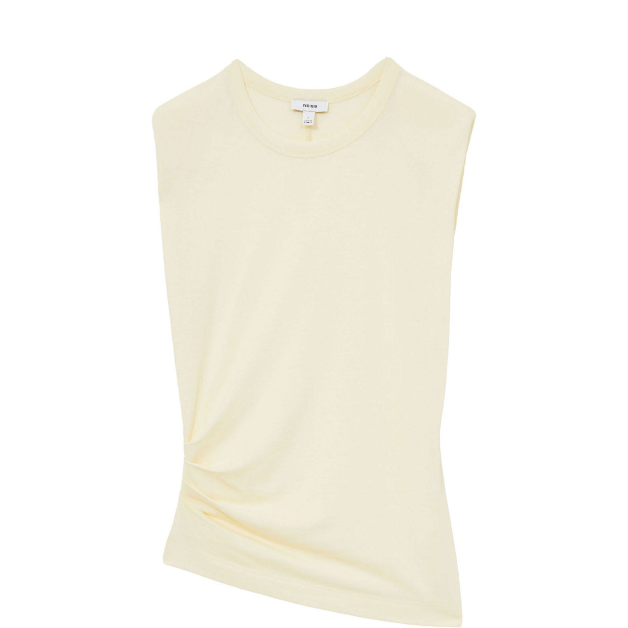 Sadie Shoulder Pad Ruched Top