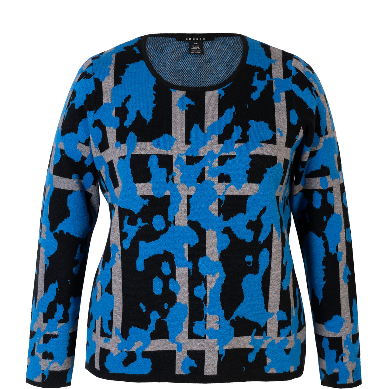 Cobalt Abstract Sweater