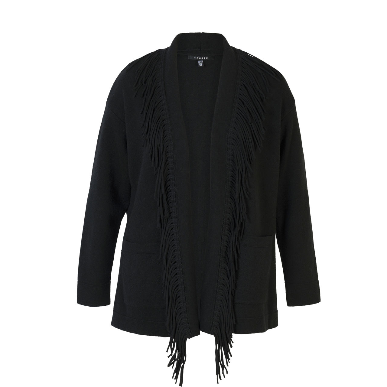 Fringed Knit Cardigan