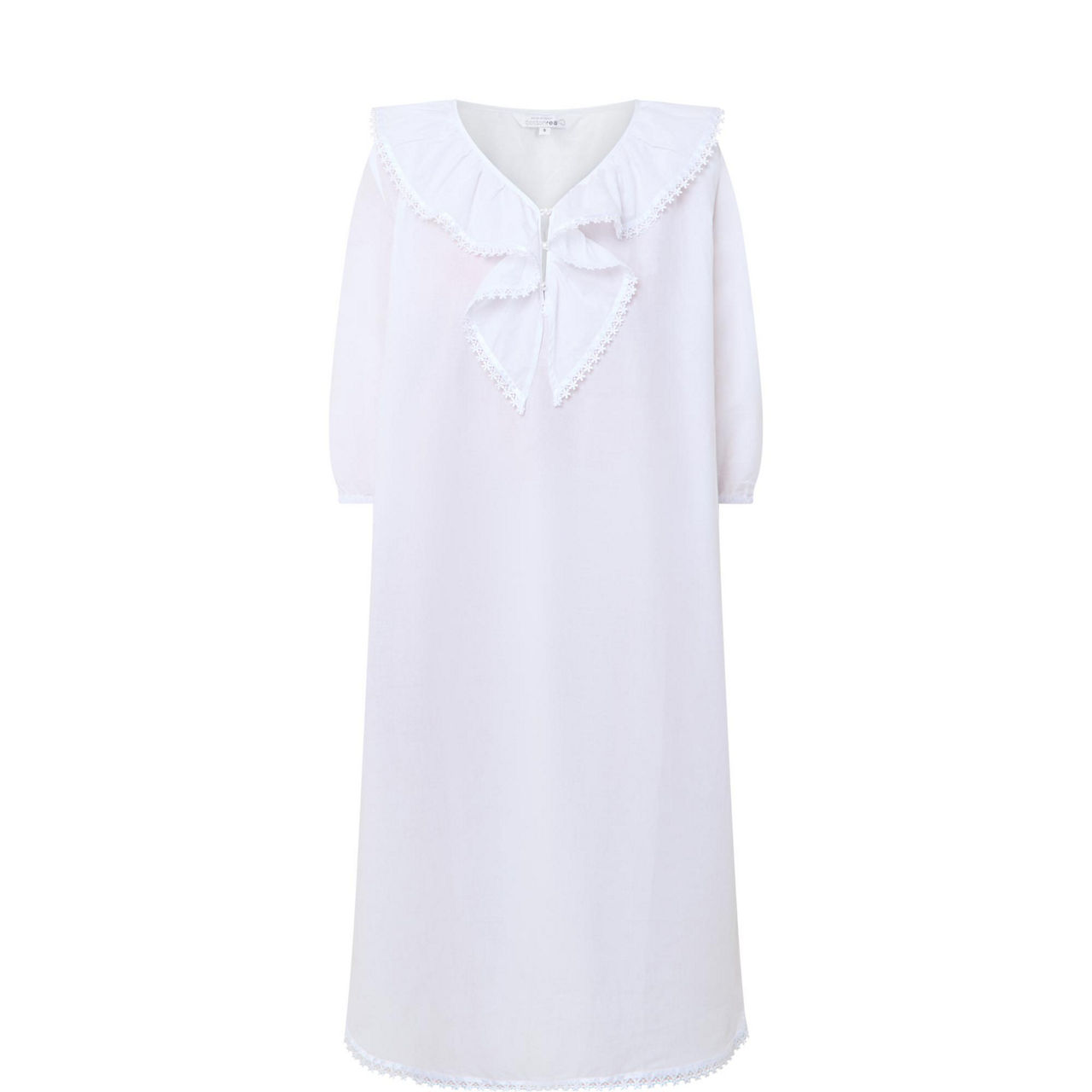 Toby Voile Ruffle-Trim Night Dress