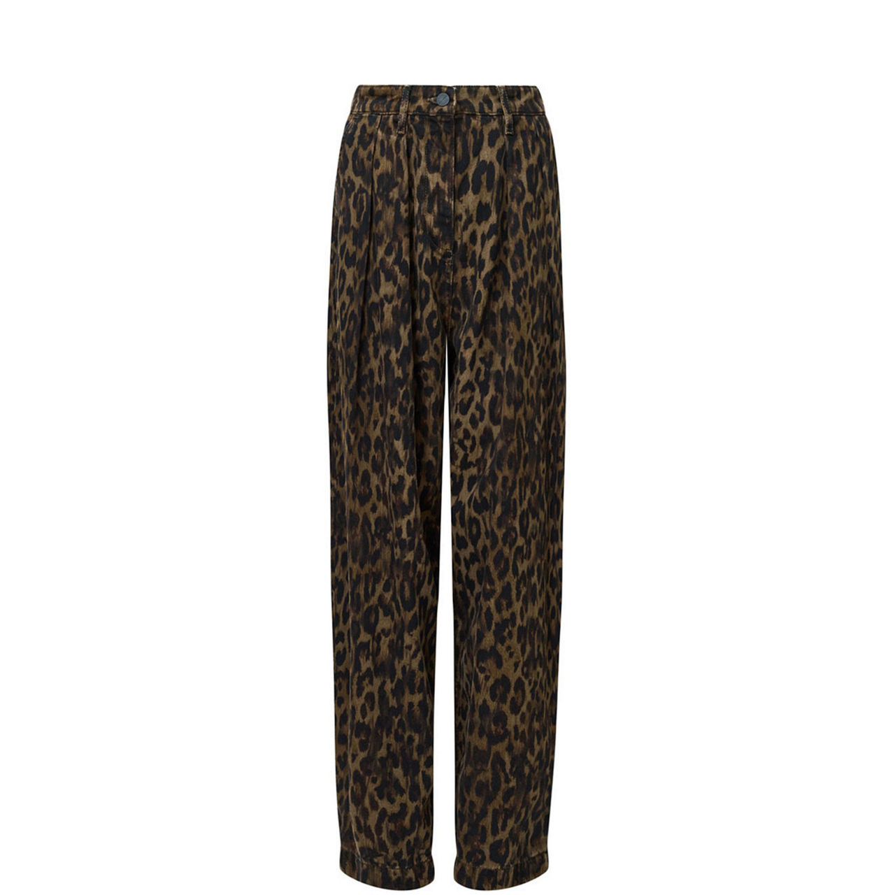 Becca Leopard Wide Leg Trousers