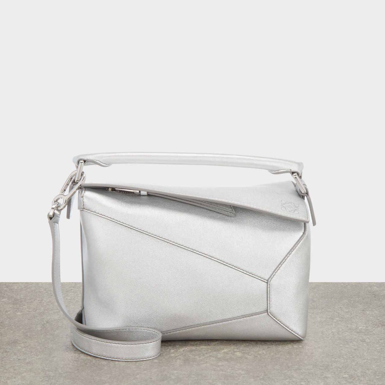 Puzzle Metallic Small Crossbody Bag